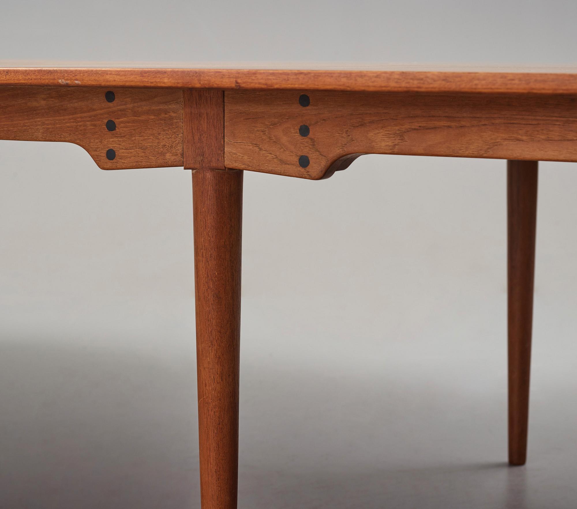 Finn Juhl, a unique conference table by Bovirke, Denmark, 1950's.