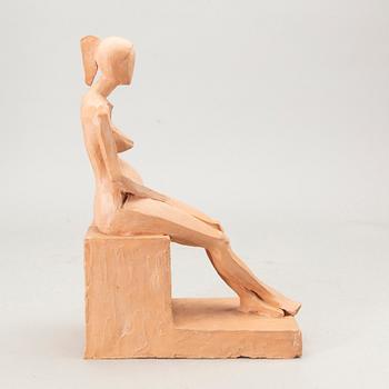 Okänd konstnär 1900-tal, Skulptur, keramik, bär signatur L.S.