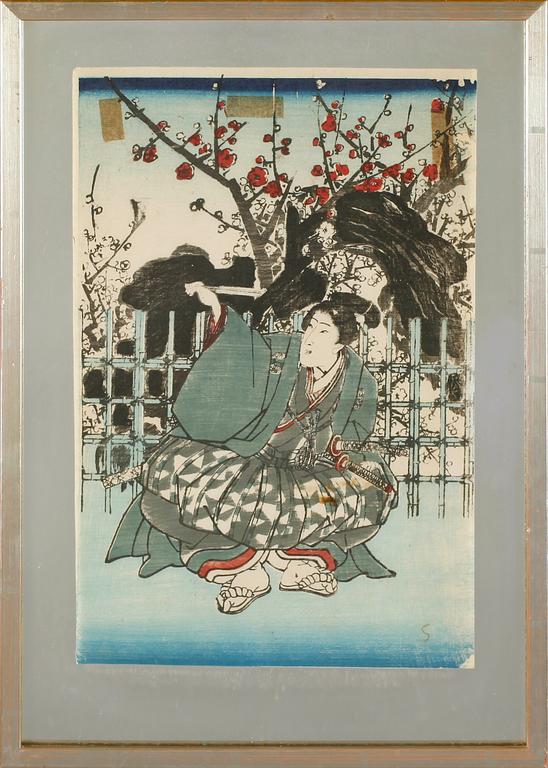 TRÄSNITT, 4 st, Japan, 1900-tal.