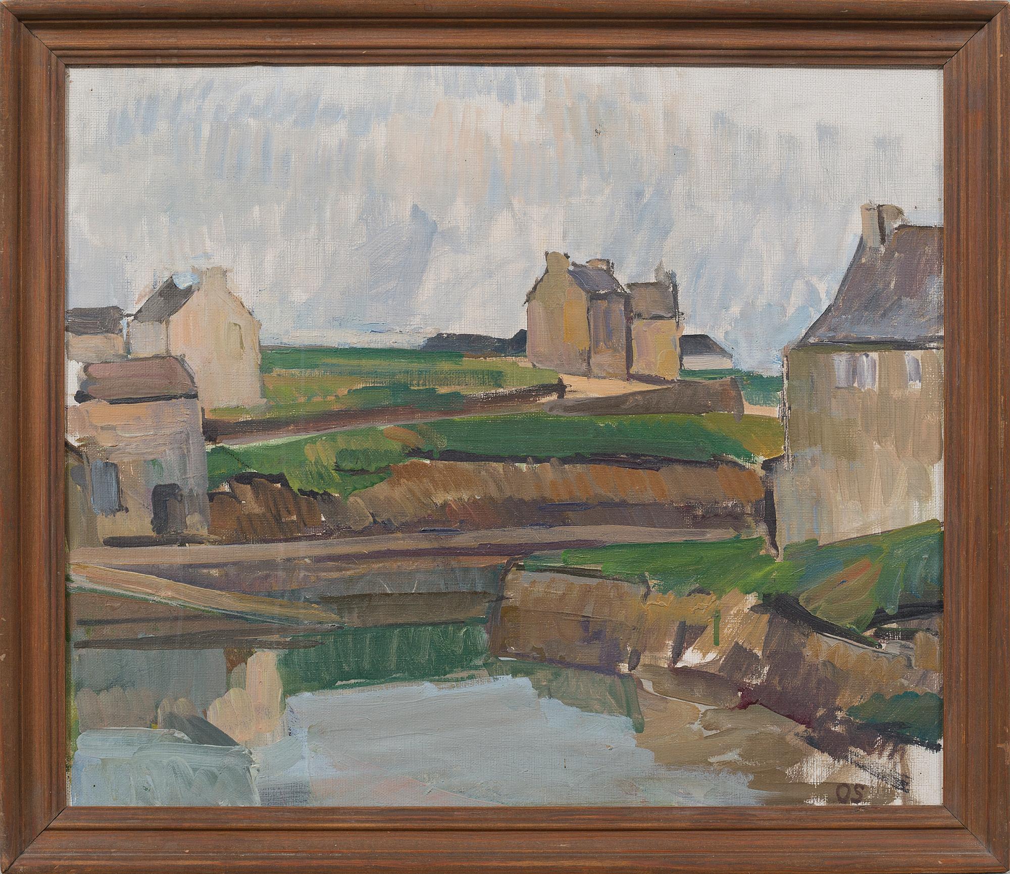 OLLE SKAGERFORS, oil on canvas.