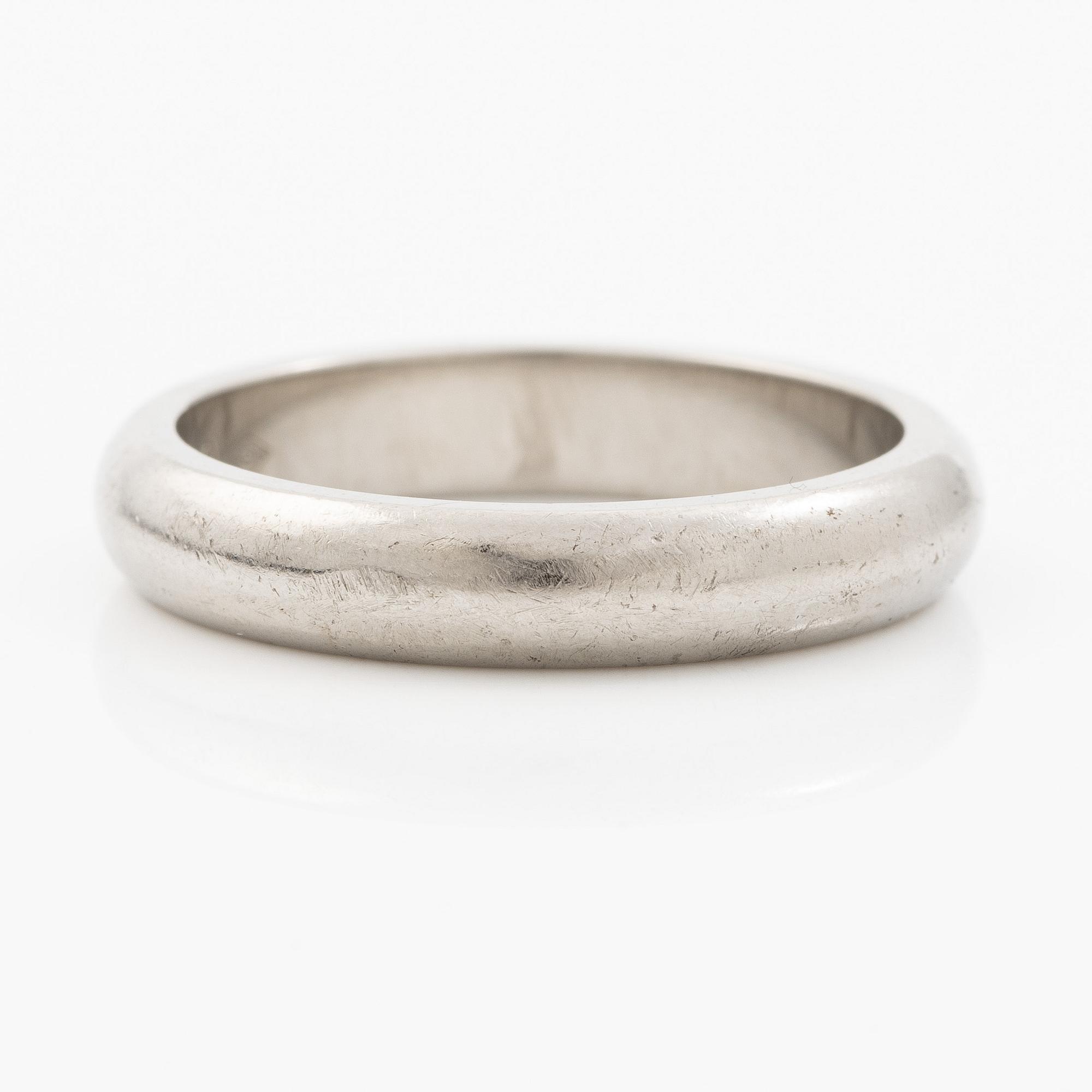Cartier, ring, wedding band, platinum.