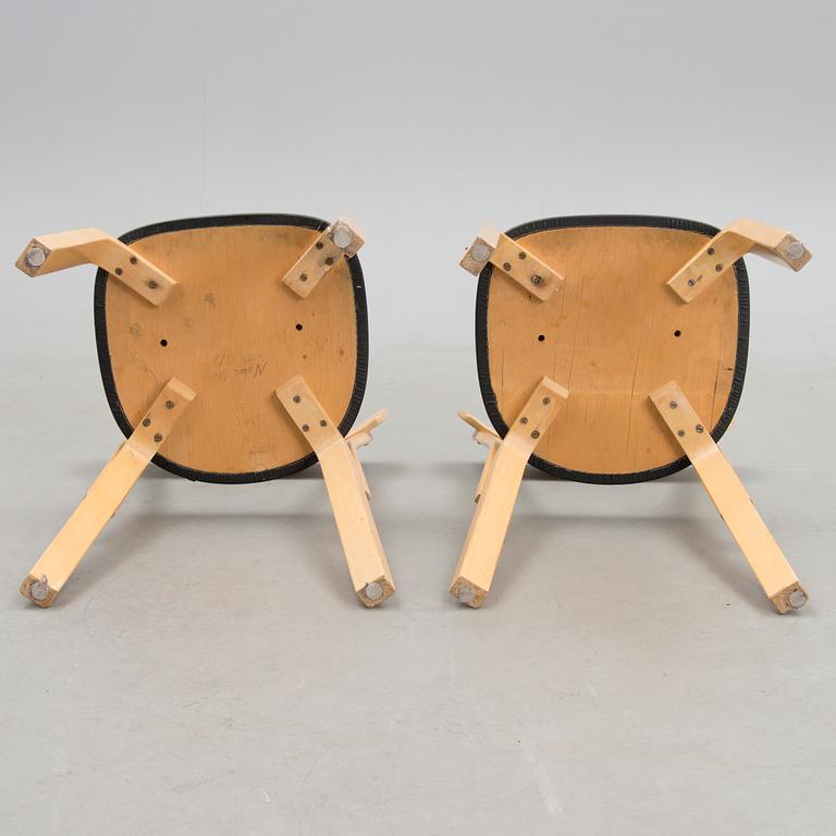 ALVAR AALTO, tuoleja, 4 kpl, malli 69, Artek 1900-luvun puoliväli.