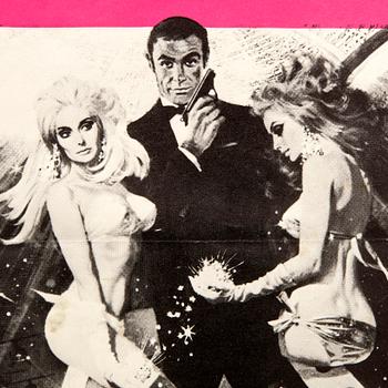 Film Posters, 2 pcs, James Bond "Diamonds Are Forever".