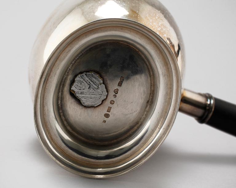 KAFFESERVIS, 3 delar, silver, GAB, Stockholm, 1949, vikt 894 gram.