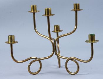 KANDELABER, mässing, Josef Frank, Svenskt Tenn.