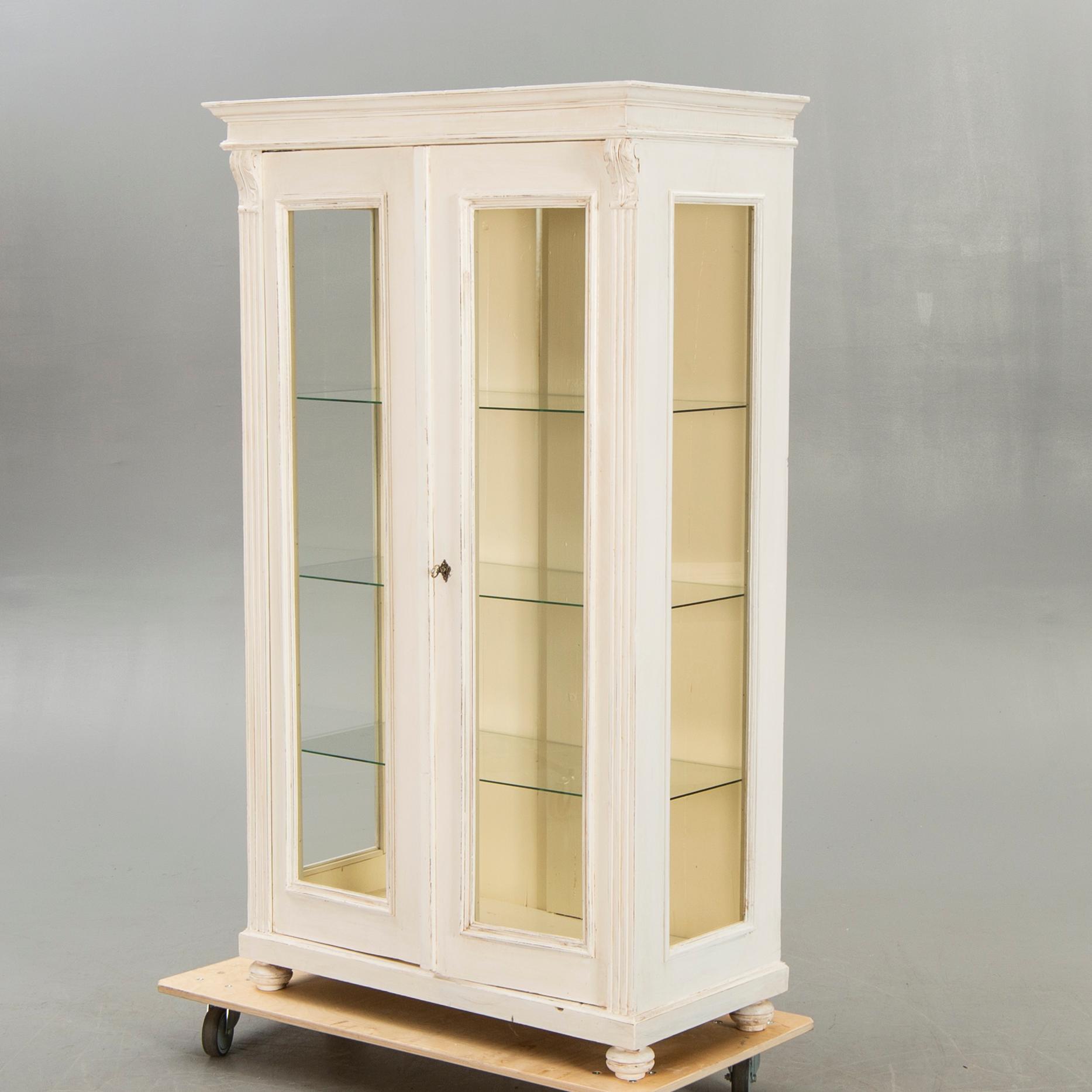 A painted display cabinet first half of the 20th century.