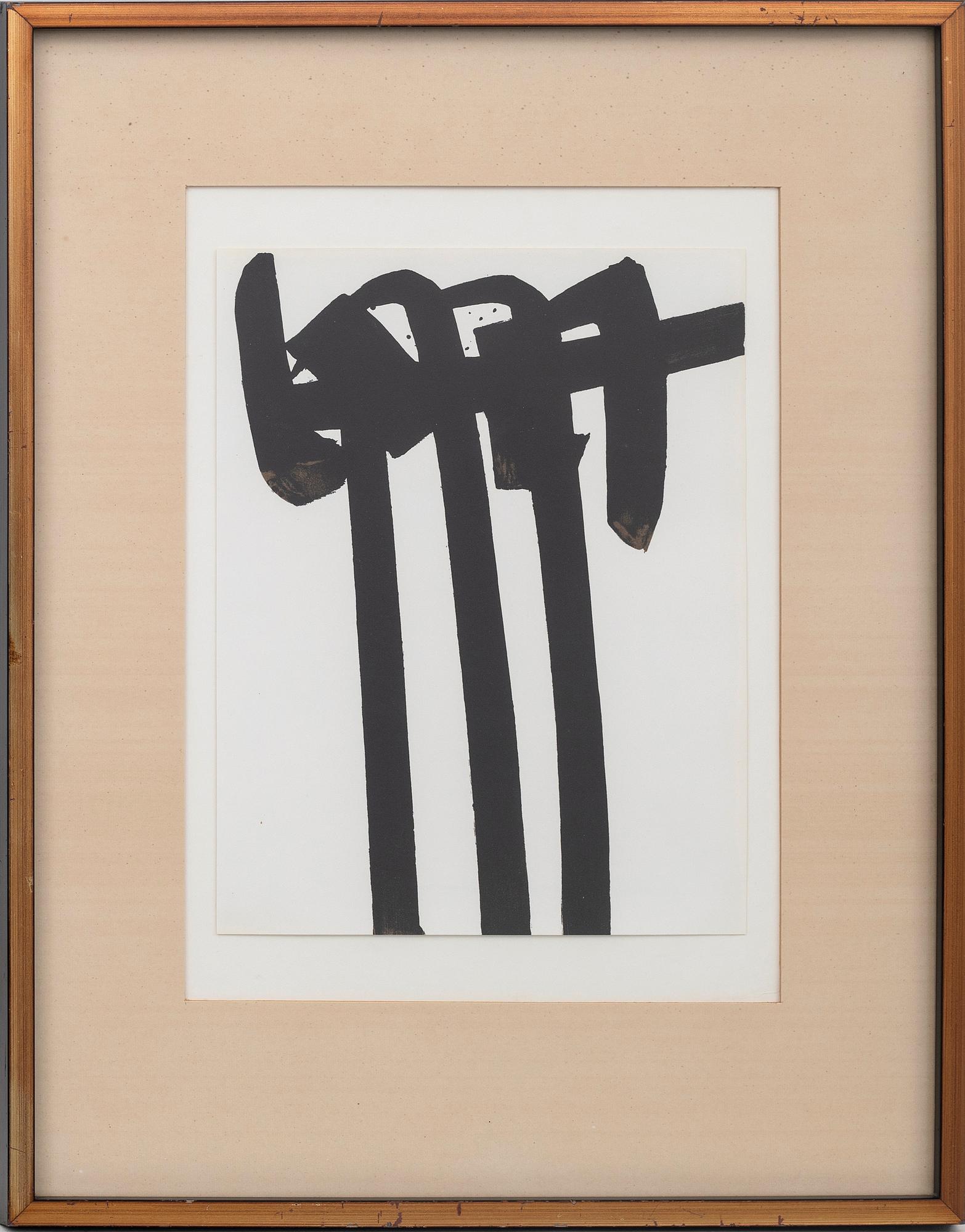 Pierre Soulages, "Lithograph no 28" 1970.