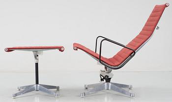 KARMSTOL MED FOTPALL, EA122 och EA123, Charles & Ray Eames, Herman Miller, 1900-talets andra hälft.