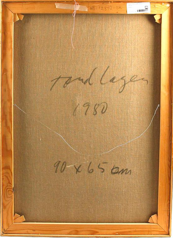 TORD LAGER. Olja på duk, signerad.