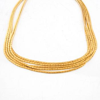 Halsband flerradigt 18K guld Venedig italien.