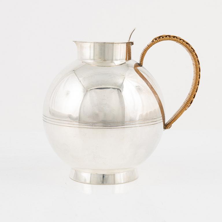 Sylvia Stave, a silver plated jug, CG Hallberg, 1930's.