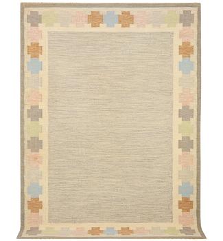 Ingegerd Silow, a flat weave carpet, signed IS, c. 240 x 170 cm.