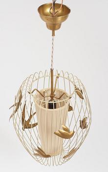 Hans Bergström, a ceiling lamp model "3", ateljé Lyktan, Åhus, 1940s-50s.