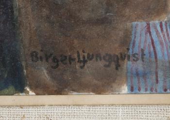 BIRGER LJUNGQUIST, akvarell, signerad.