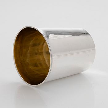 A silver parcel-gilt beaker, St Petersburg, Russia 1837. Maker’s mark C.M.B, presumably Carl Moritz Boetger.