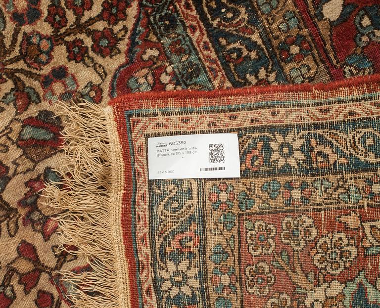 MATTA, semiantik/antik, Isfahan, ca 315 x 258 cm.