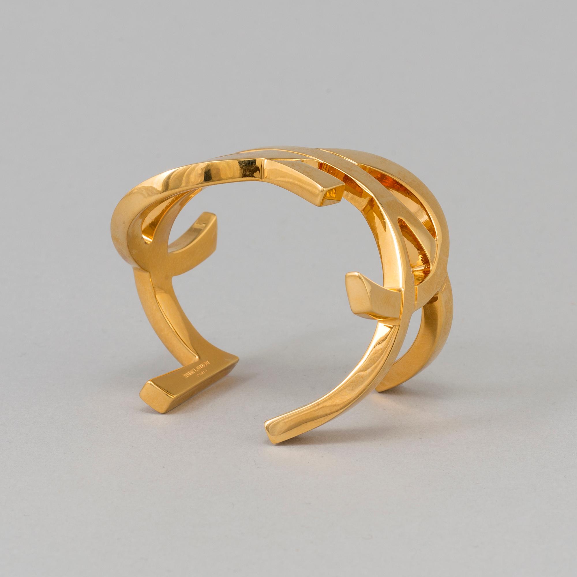 Saint laurent monogram cuff deals