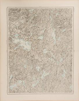 MILITÄRKARTOR, ca 21 st, 1900-talets början.