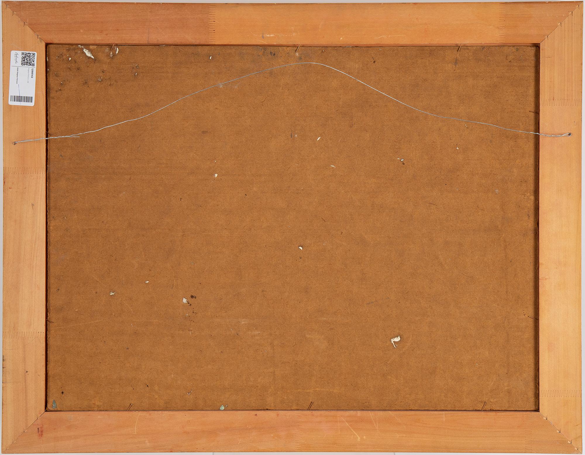 Ragnar Person, olja på pannå, signerad RP.