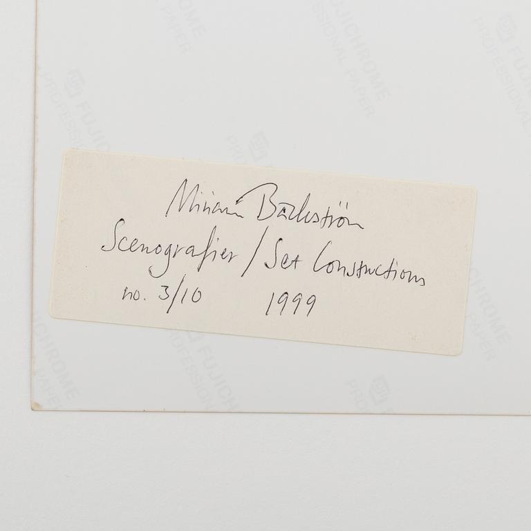 Miriam Bäckström, "Scenografier/Set Constructions", 1999.