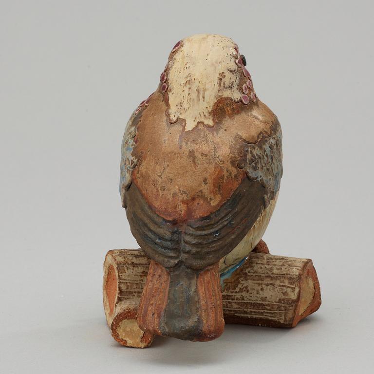 A Tyra Lundgren stoneware figure of a bird, Gustavsberg.