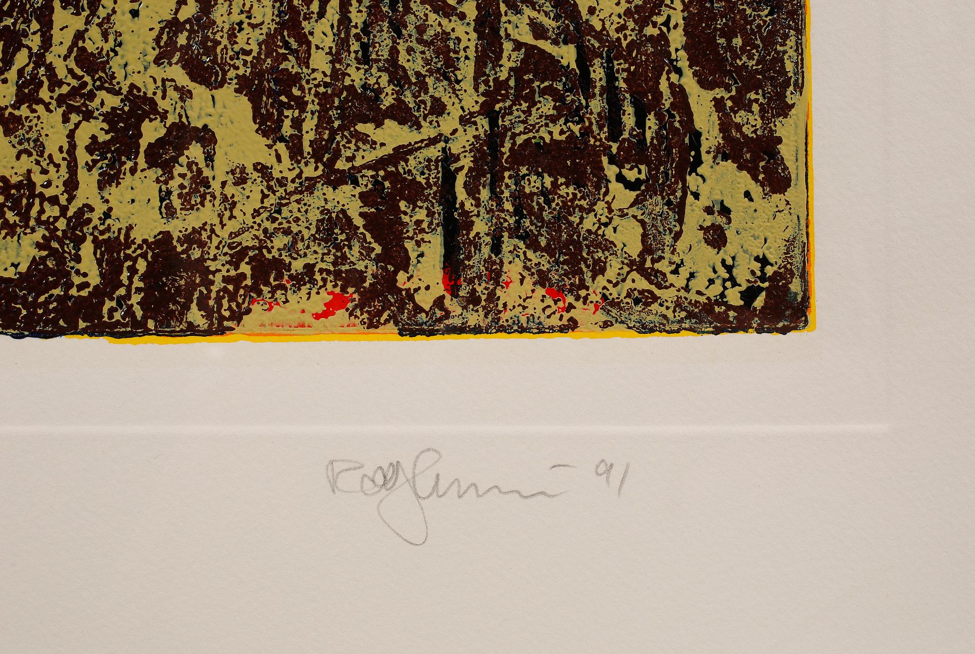 ROLF HANSON, färgserigrafi, signerad, numrerad 22/45 och daterad -91.