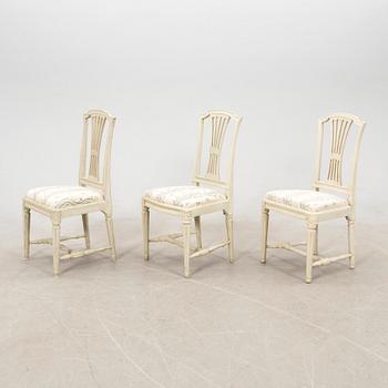 Chairs 7 pcs Gustavian Stockholm works signed Johan Hammarström (master in Stockholm 1794-1812).