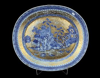 STEKFAT, porslin, Jiaqing, Kina tidigt 1800-tal.