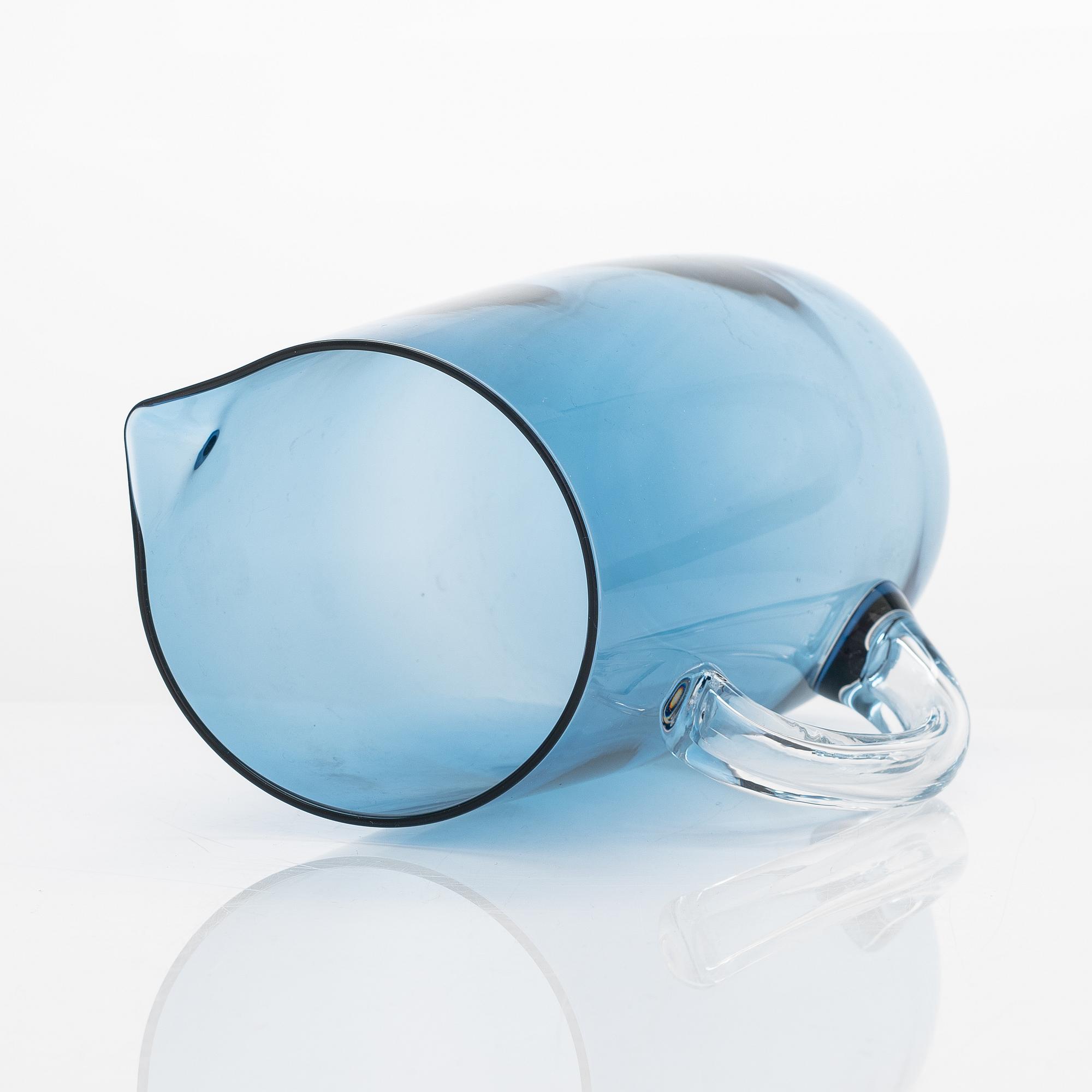 Tapio Wirkkala, a 12-piece set of mid-century '4090' drinking glasses and a pitcher '2303' for IIttala.