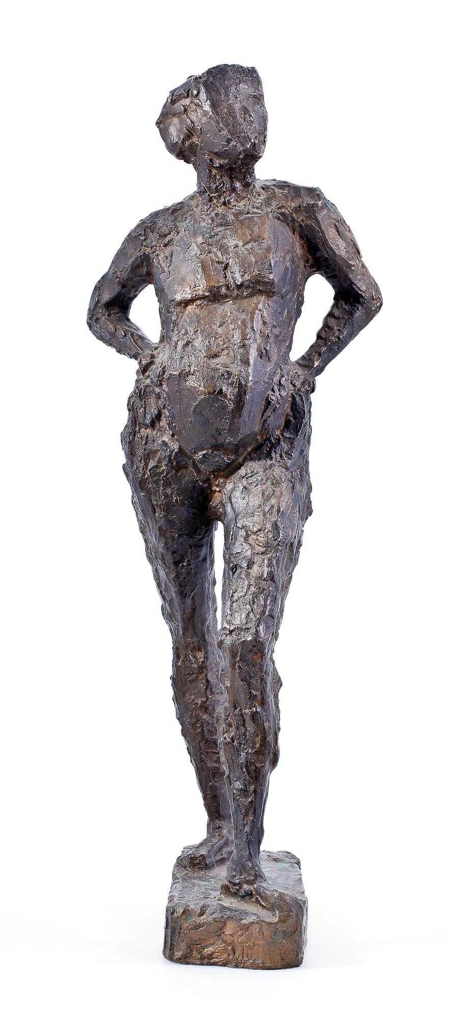 STEFAN THORÉN, skulptur, brons. Sign.