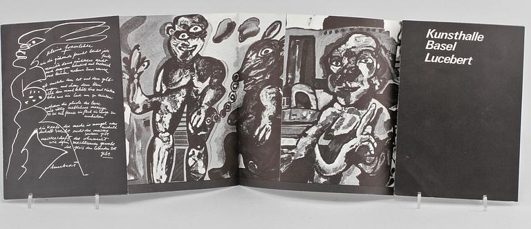 UTSTÄLLNINGSKATALOG, signerad Jean Van Swaanswijk Lucebert, 1960-tal.