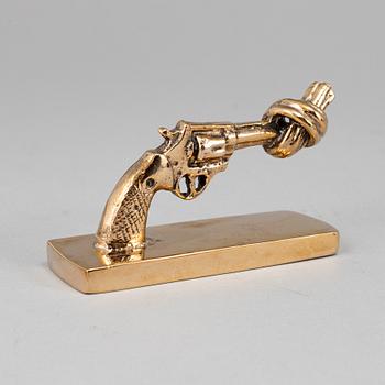 CARL FREDRIK REUTERSWÄRD, "The Knotted Gun", signed and numbered 120.