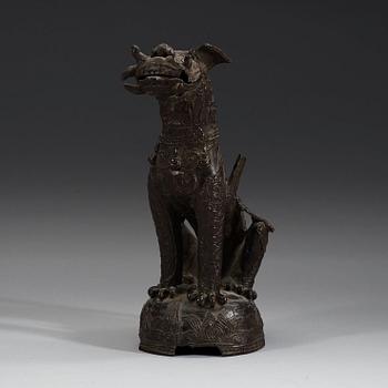 A bronze mythological beast, Ming Dynasty (1368-1643).