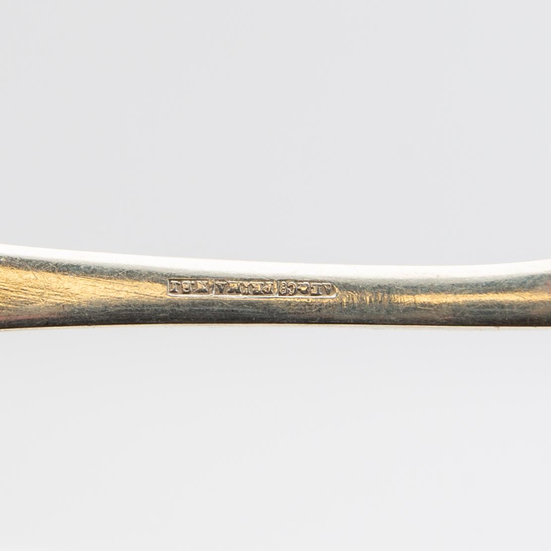 Bestick 89 dlr Jugend 1900-talets början märkta AE&Co nysilver.