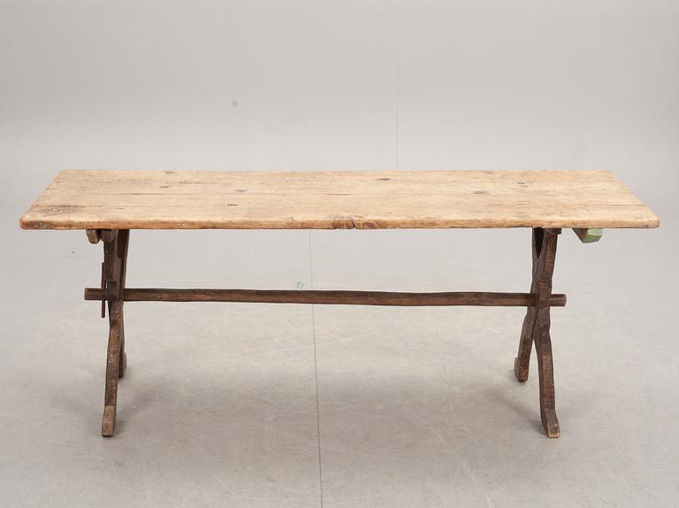 BOCKBORD, allmogestil. Modern tillverkning med äldre delar.