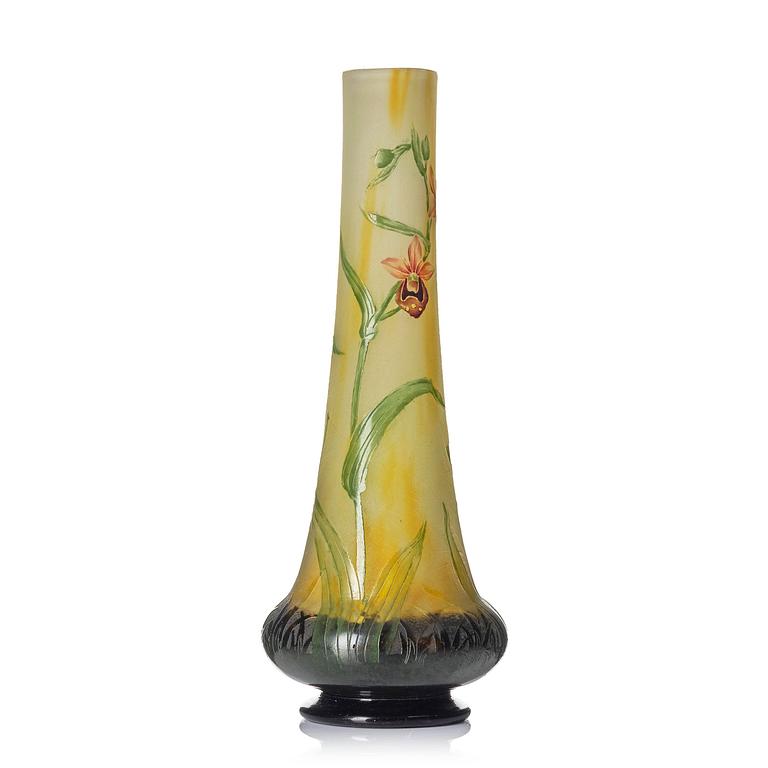 Daum Frères, an Art Nouveau cameo glass vase, Nancy, France.