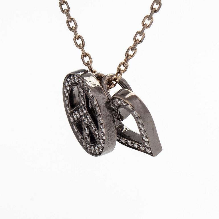 Halsband, 18K guld och diamanter.