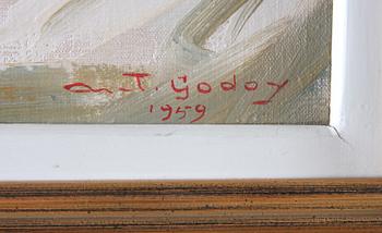GODOY, ANTHONY. Olja på duk, sign o dat 1959.