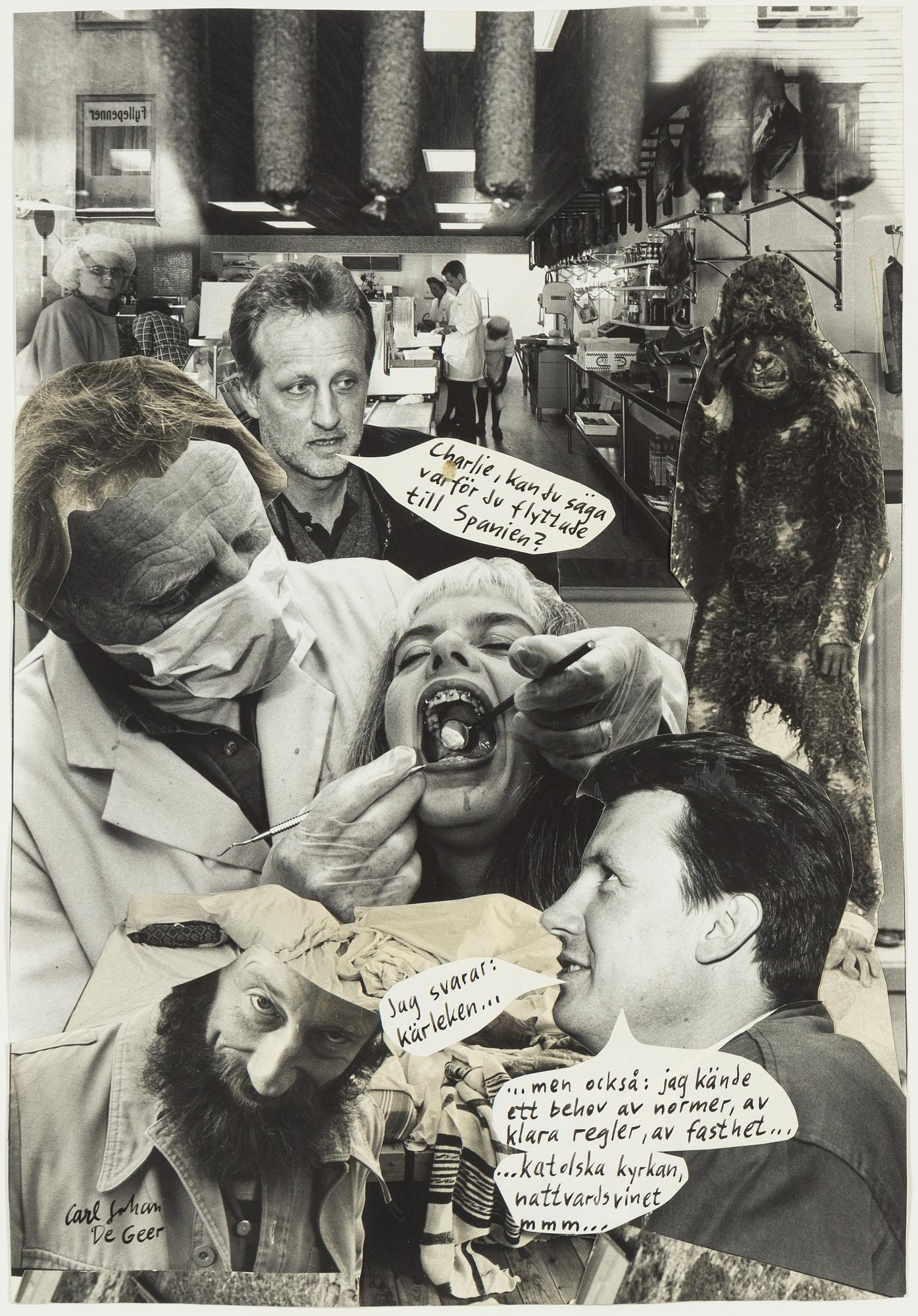 Carl Johan De Geer, photo/collage, signed. - Bukowskis