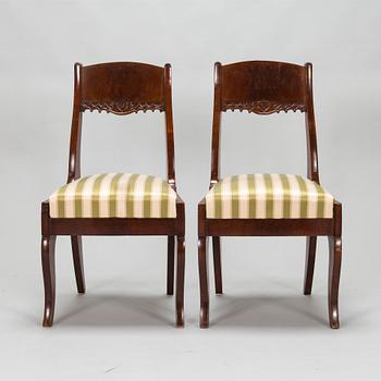 A set of four Biedermeier chairs, second half of the 19th century.
