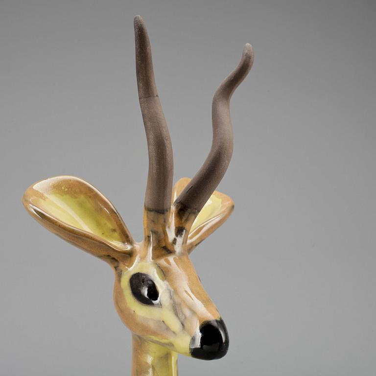 FIGURIN, stengods. Vicke Lindstrand, Upsala-Ekeby.