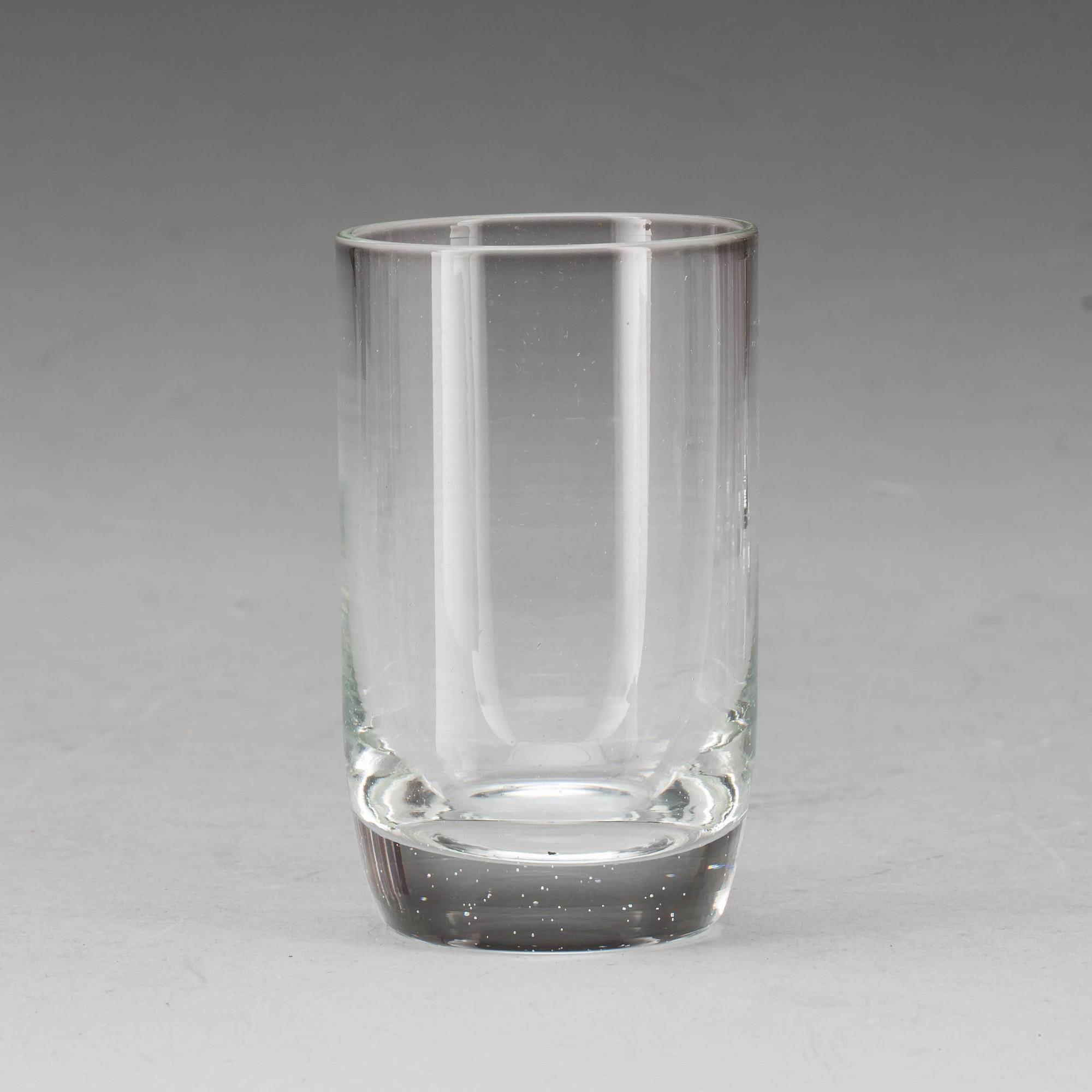 SCHATULL, med 6 glas. 1900-tal.