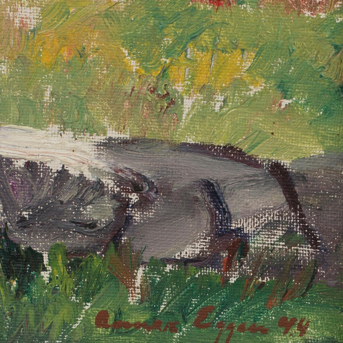 ANNAR EGGEN, oil on canvas, signed and dated 1944.