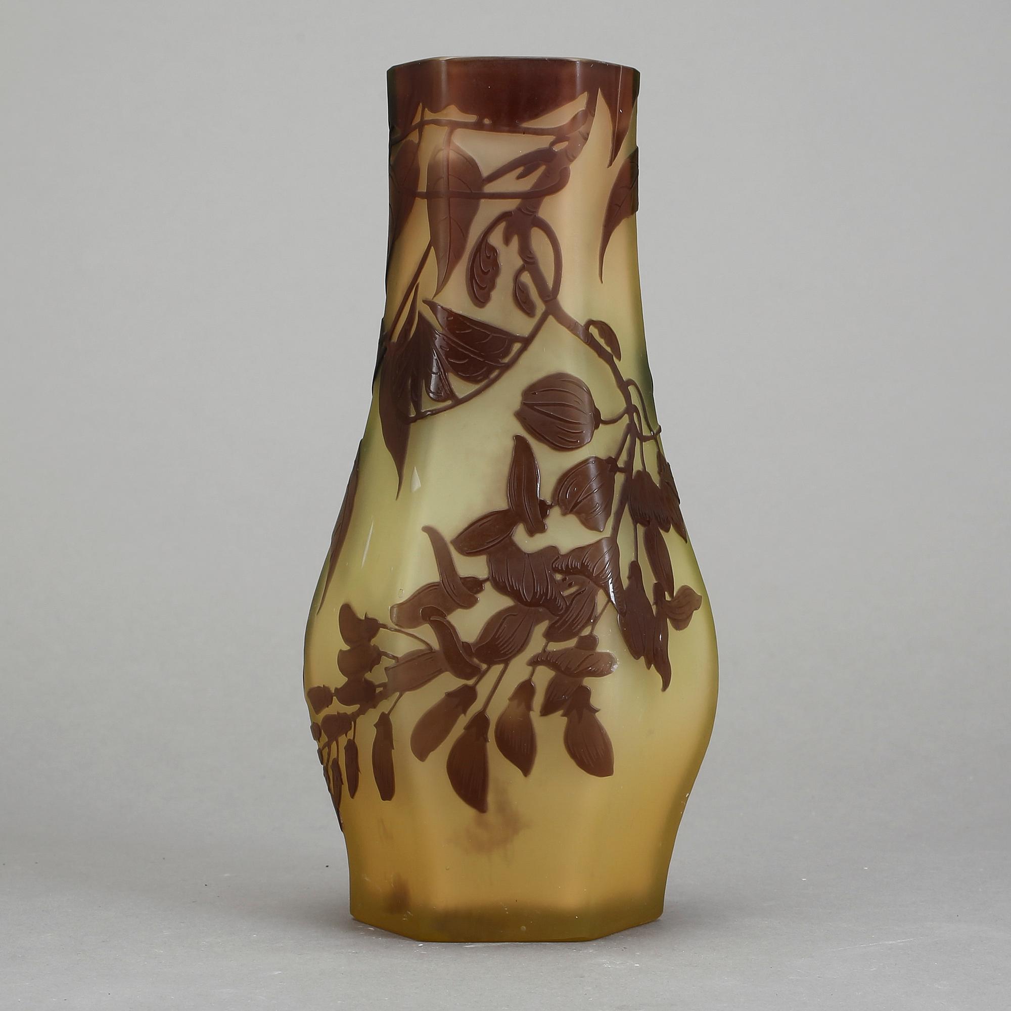 VAS, glas, Emile Gallé, Nancy, Frankrike, Jugend.