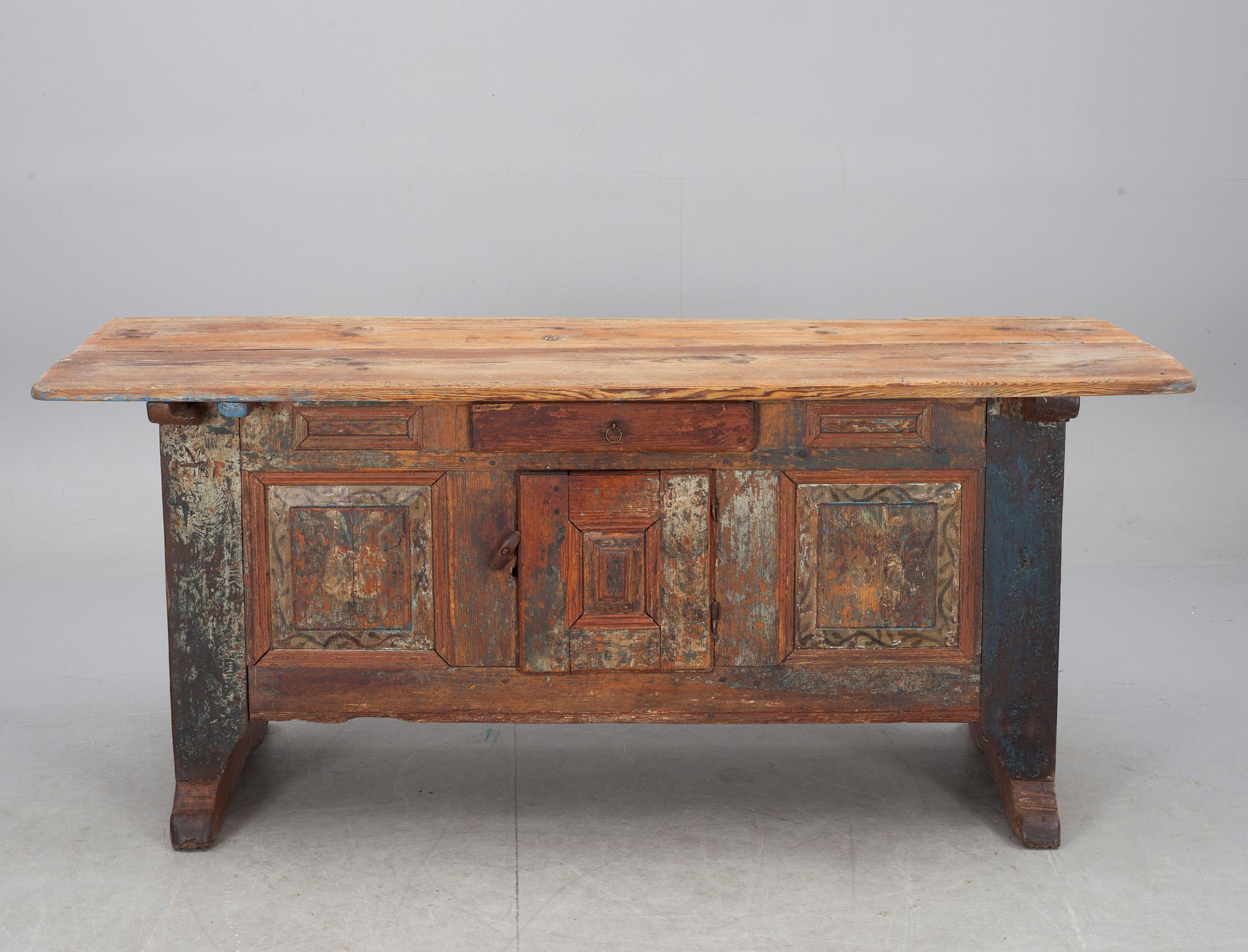 KISTBORD, allmoge, 1700/1800-tal.