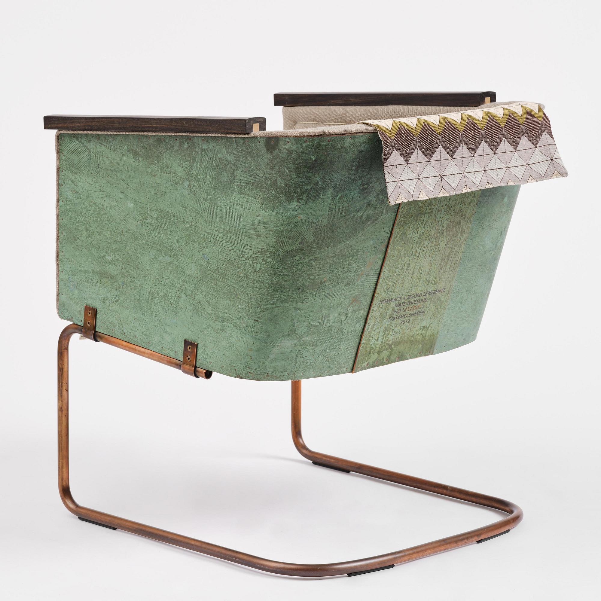Mats Theselius, fåtölj, "Hommage à Sigurd Lewerentz", ed. 123/123, Källemo, Värnamo, efter 2012.