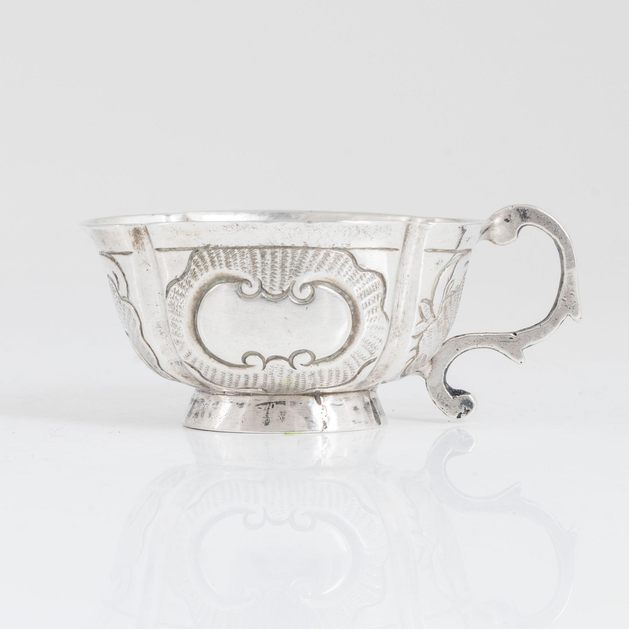 Charka, silver, Ryssland, möjligen av mästare Grigorij Iwanow Serebrjanikow (verksam 1745-1768), Moskva.