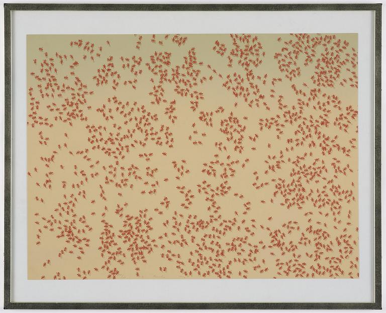 Ed Ruscha, "Red ants", from: "Insects".