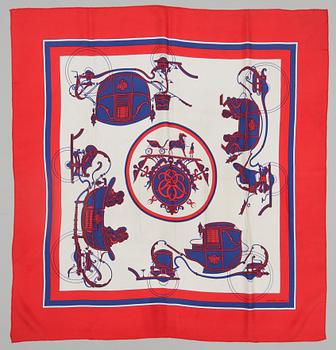 HERMÈS, scarf, "Ex-Libris".