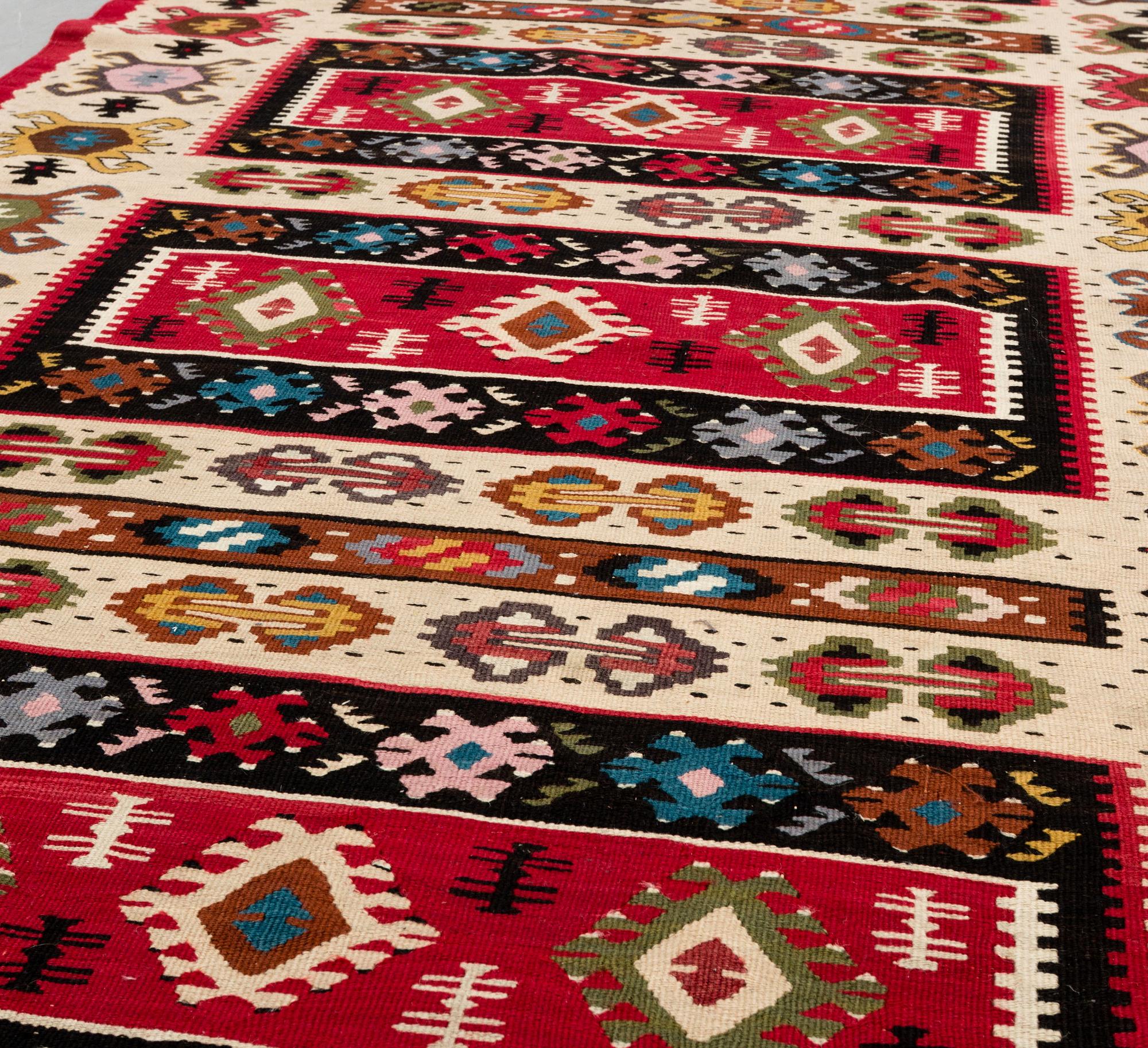 KELIM, galleri, old, Anatolien, ca 349 x 100 cm.